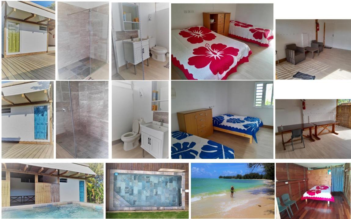 Mara'Ai Le Spot Tubuai Chambre Triple Taahueia Deluxe Sdb Privee Avec Piscine Mataura Esterno foto
