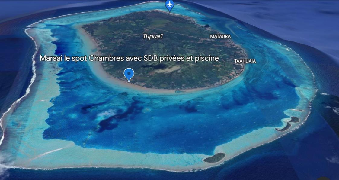 Mara'Ai Le Spot Tubuai Chambre Triple Taahueia Deluxe Sdb Privee Avec Piscine Mataura Esterno foto